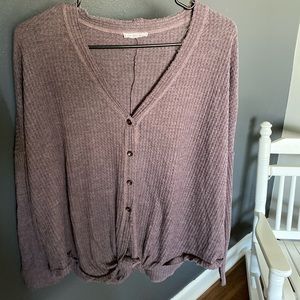 UOI Botique tie-knot shirt